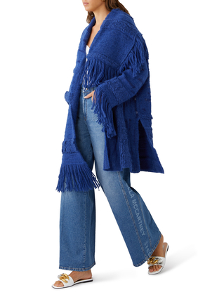 Textured Alpaca Knit Coat